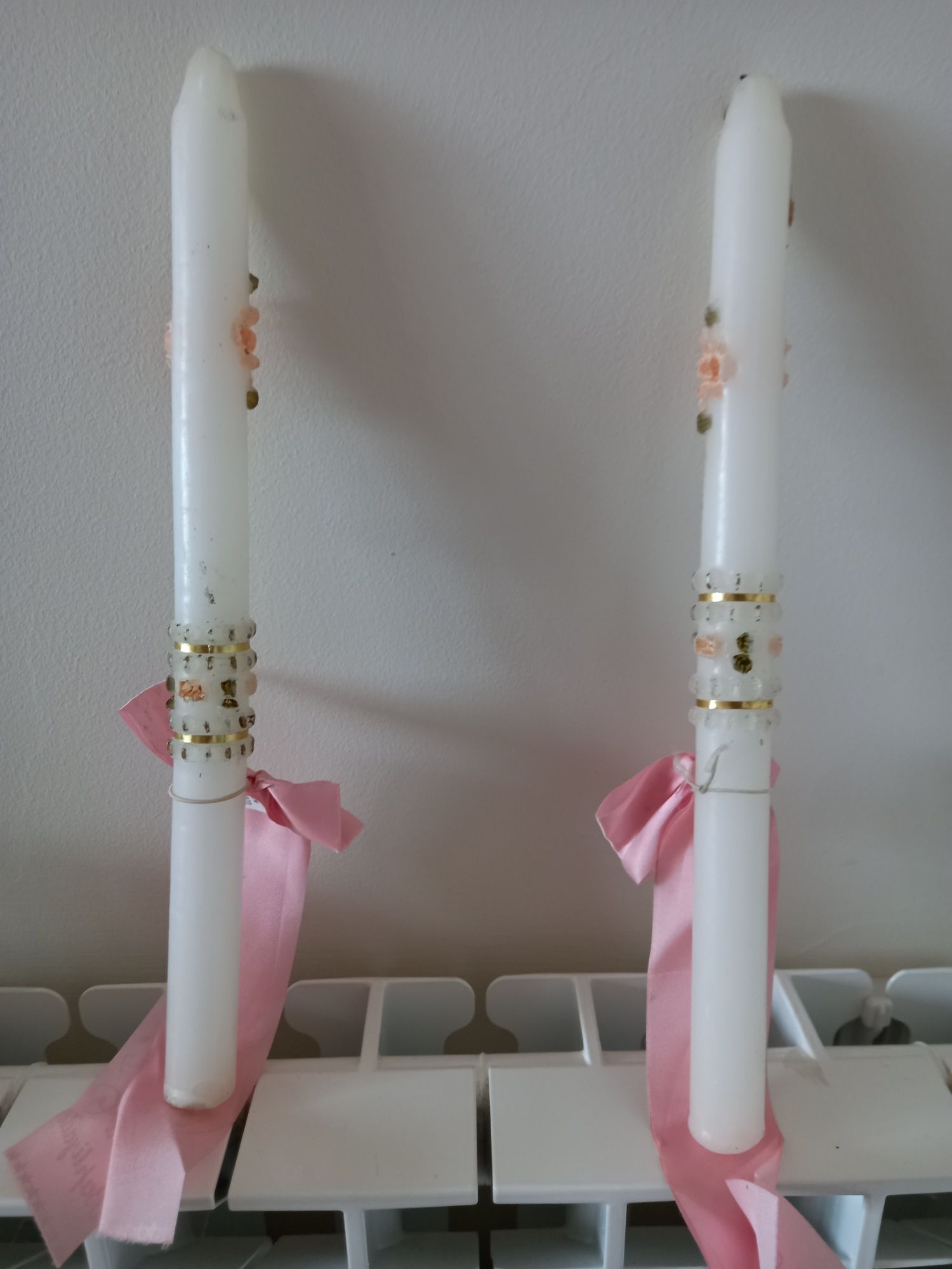 Velas baptismo meninas, usadas