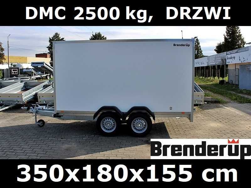 Przyczepa Cargo kontener Brenderup CD350 DMC 2500 kg nowa drzwi