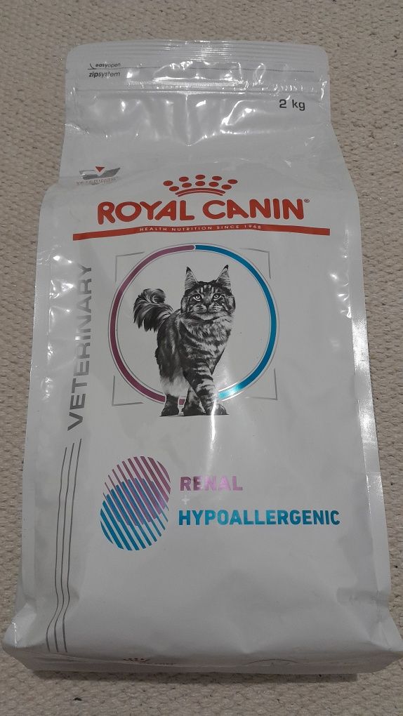 Ração gato Renal+Hypoallergenic