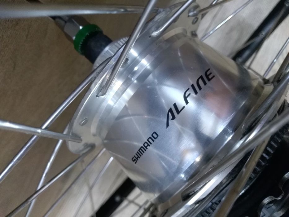Koło shinamo alfine 8 pod hamulec tarczowy 28cali