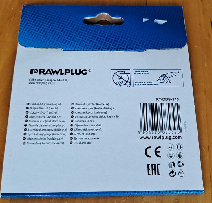 RAWLPLUG Tarcza Diamentowa   115X22,23MM