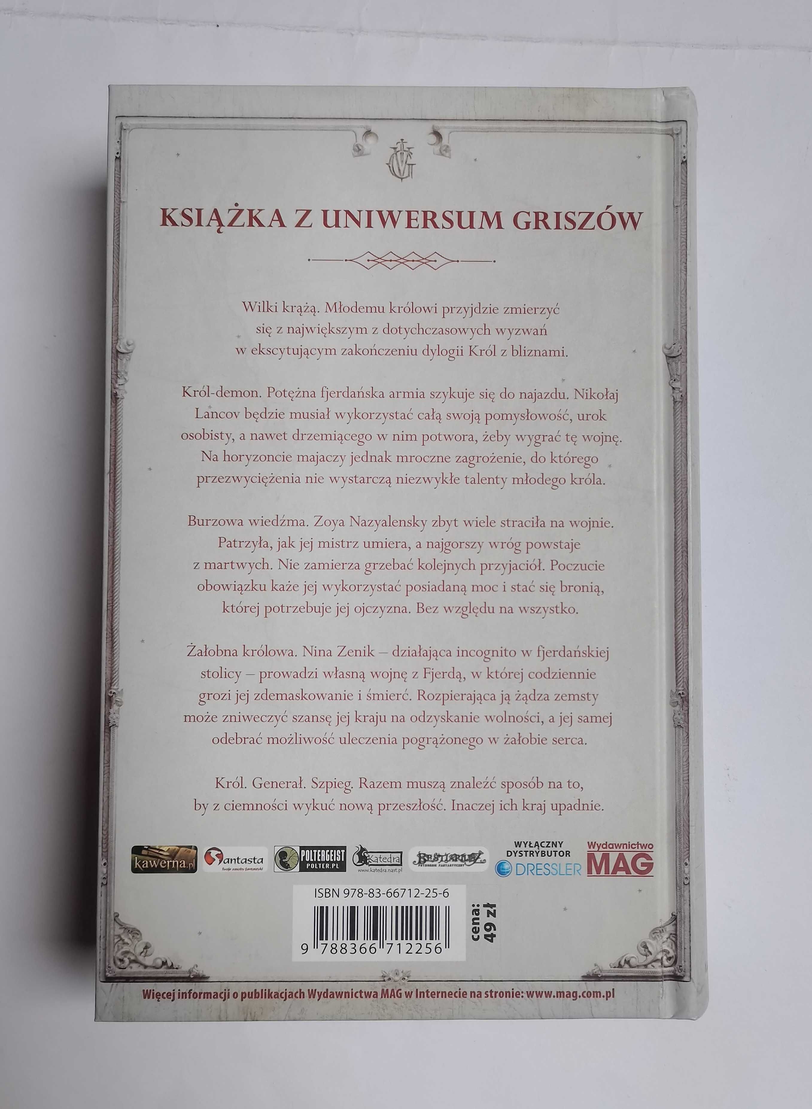 Leigh Bardugo - Król z bliznami + Rządy wilków [bdb]