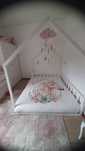 Cama de menina formato casinha 1.6mx2m