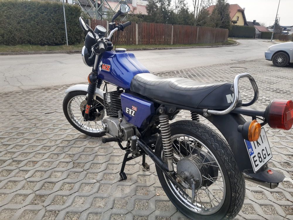 Mz Etz 250 Motocykl Zarejestrowany Biale Tablice Ubezpieczony