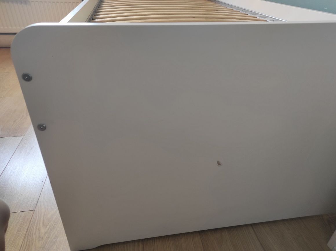 Łóżko ikea SLÄKT 2-osobowe z szufladami