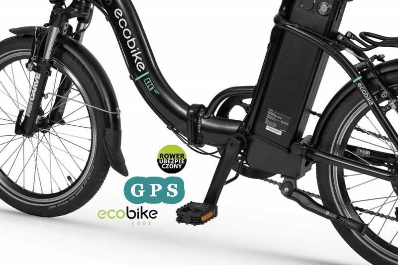 Rower elektryczny Ecobike Black 15,5" z 17,5Ah+GPS+Ubezp. AC w cenie