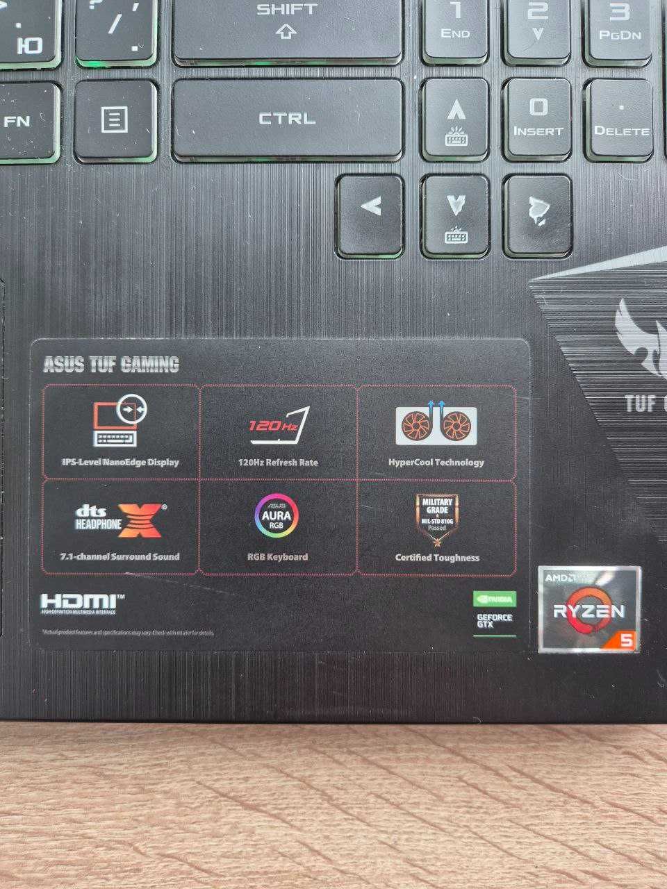 Ігровой ноутбук ASUS TUF Gaming FX505DT-AL098 Gun Metal