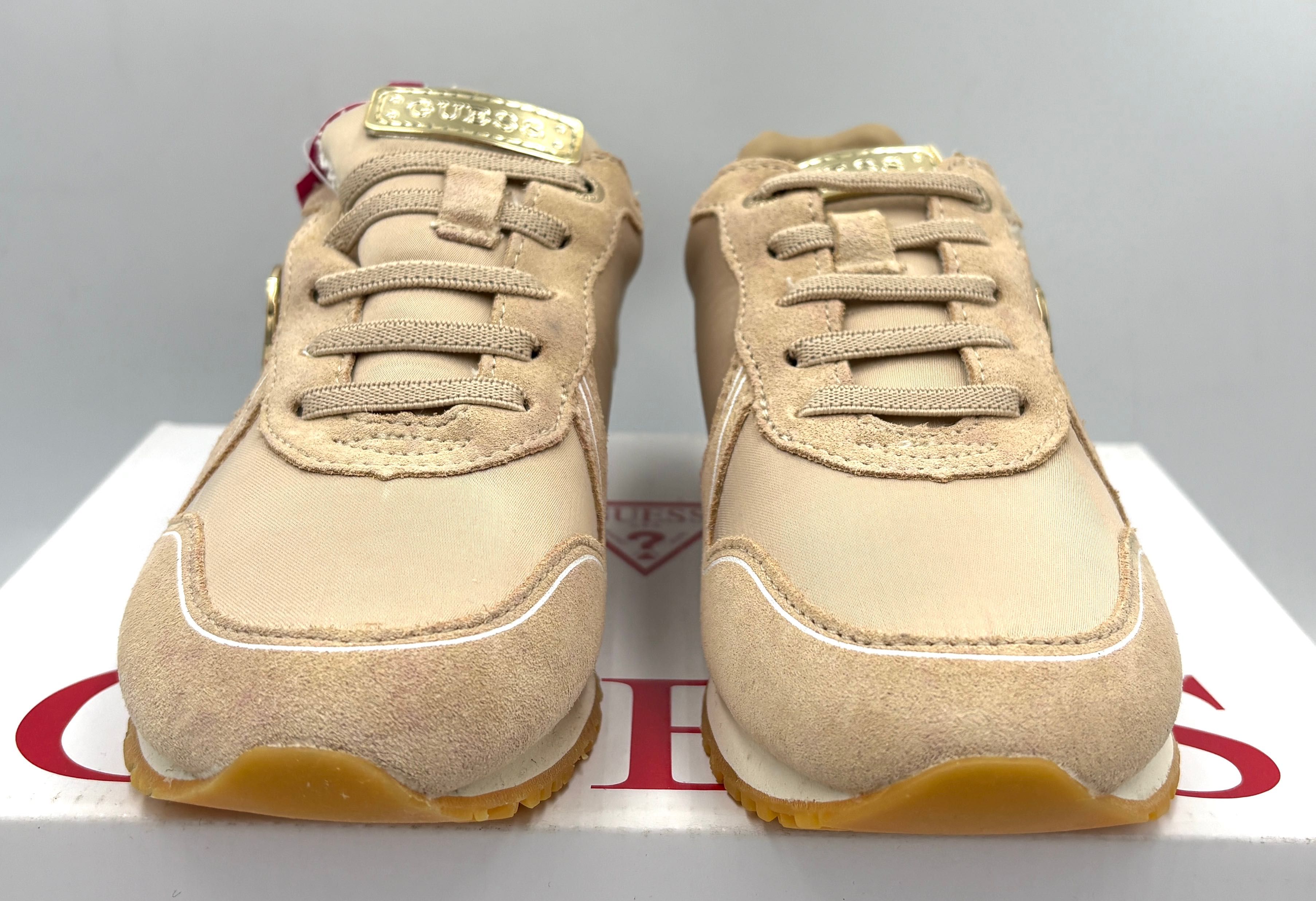 ‼️Nowe oryginalne trampki sneakersy GUESS Tessa beżowy 33 AZ 108