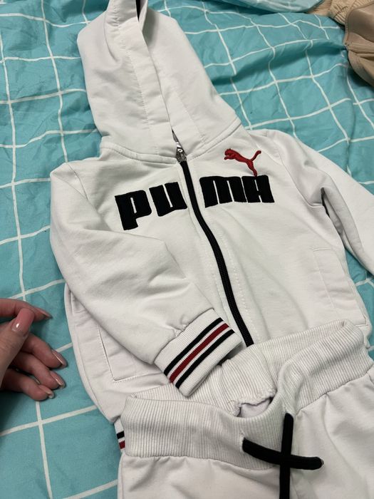 Дитячий костюм спортивний білий puma оригінал