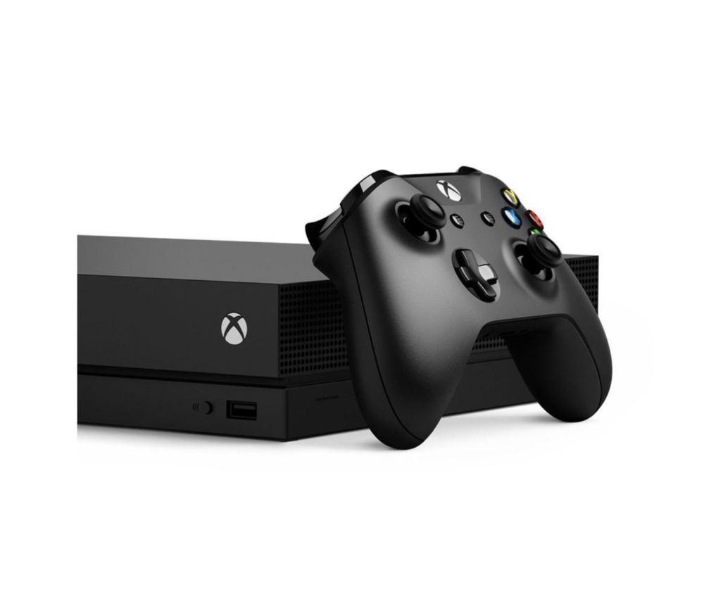 Xbox One X 1TB com comando preto original