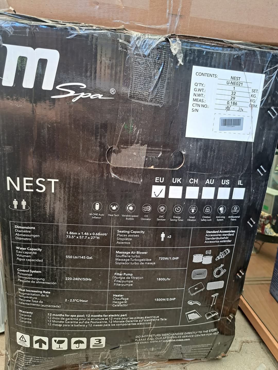 Basen jacuzzi NEST