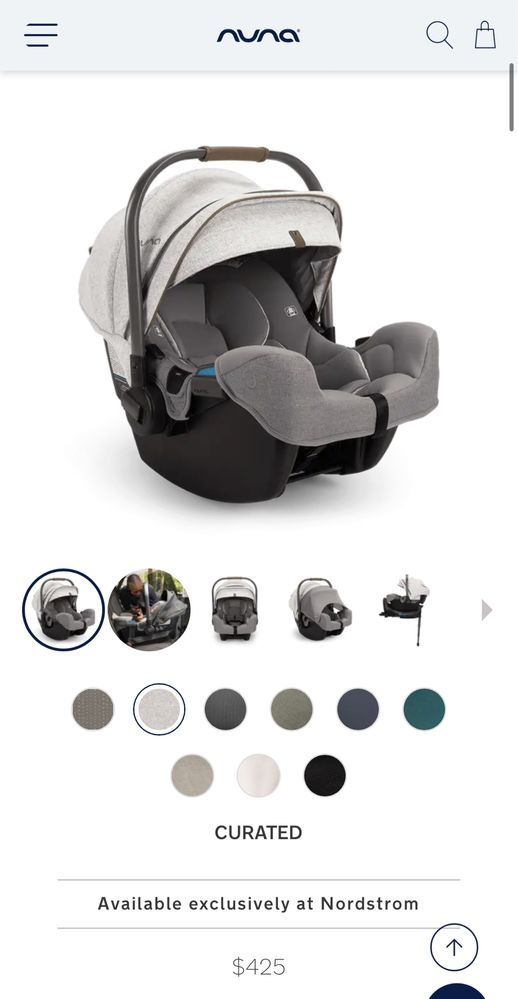 Carrinho bebê + bassinet + car seat Nuna