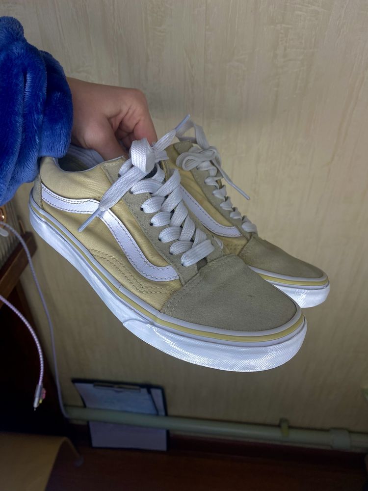 Оригинальные VANS OLD SKOOL бежевого цвета