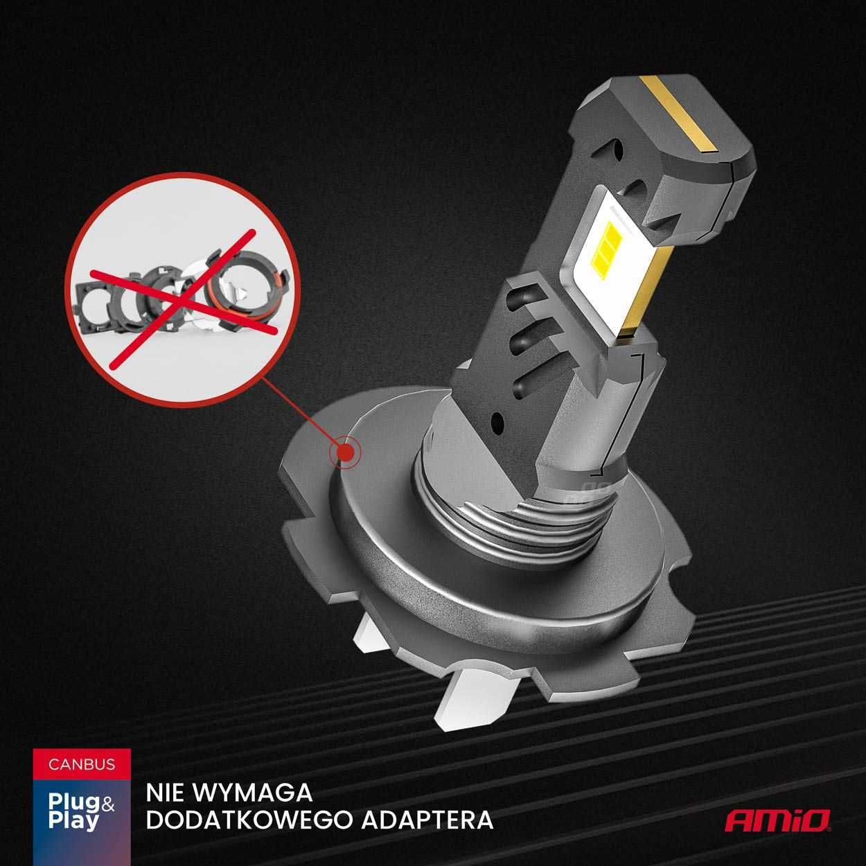 Żarówki led Hybrid H7 H18 mocne CANBUS