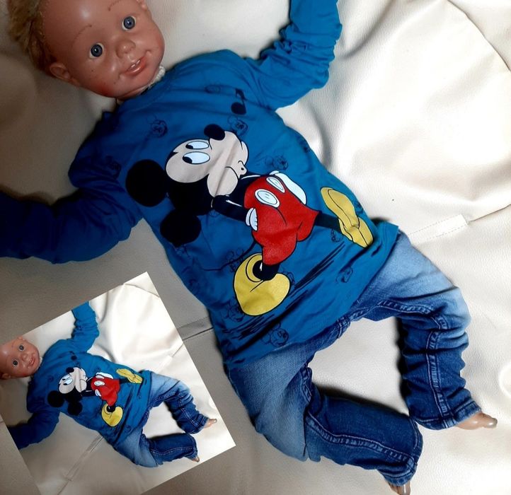 Zestaw roz 86/92 15 sztuk mega paka komplet dla chłopca wyprawka dres
