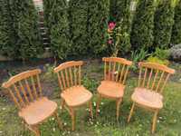 Krzesła drewniane holenderskie 4 szt do renowacji