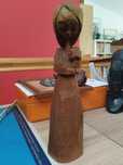 Drewniana figurka Matki Boskiej