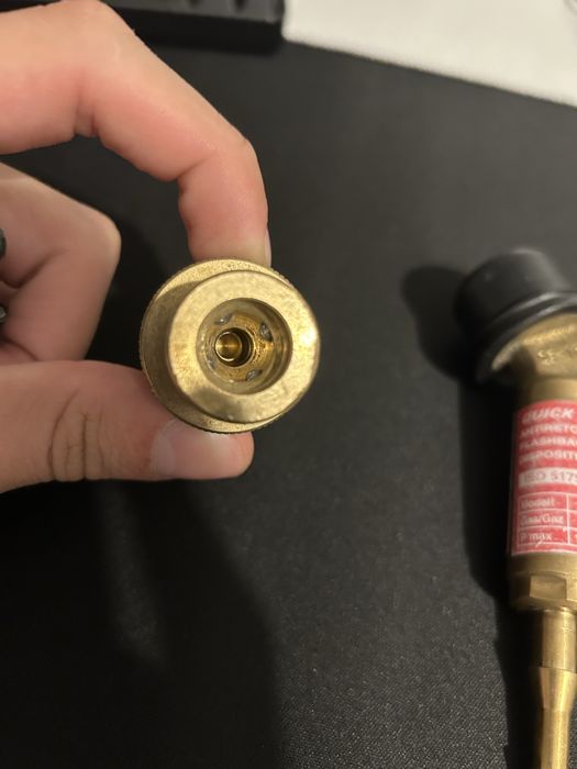 Encaixe rapido gas argon e formier