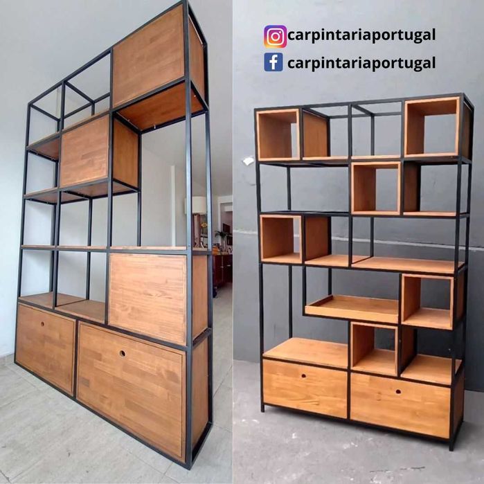 Móveis de tv em estilo industrial