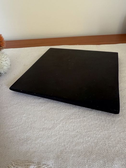 3 bases pretas loiça para velas