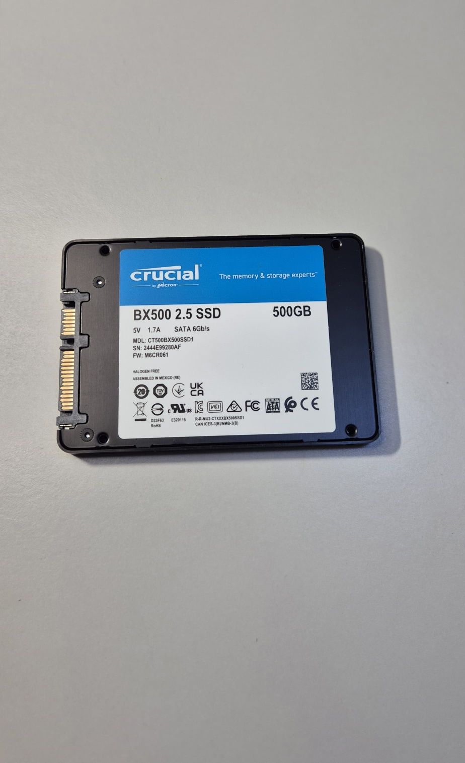SSD Crucial BX500 de 500GB