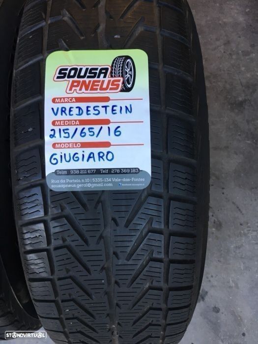 2 pneus semi novos 215/65r16 - entrega grátis 100 EUROS