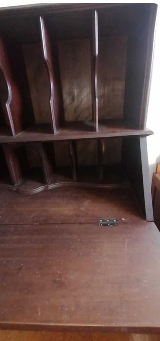 Escrivaninha/ arquivador vintage em madeira