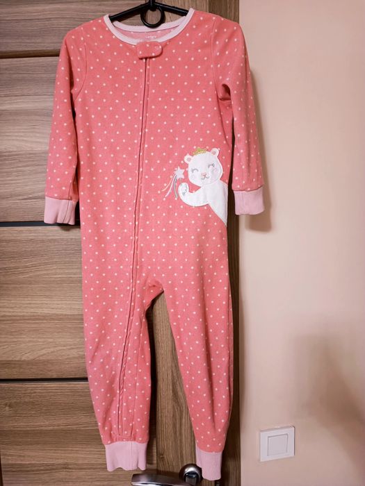 Чоловічок, сліп флісовий, піжама тепла для дівчинки