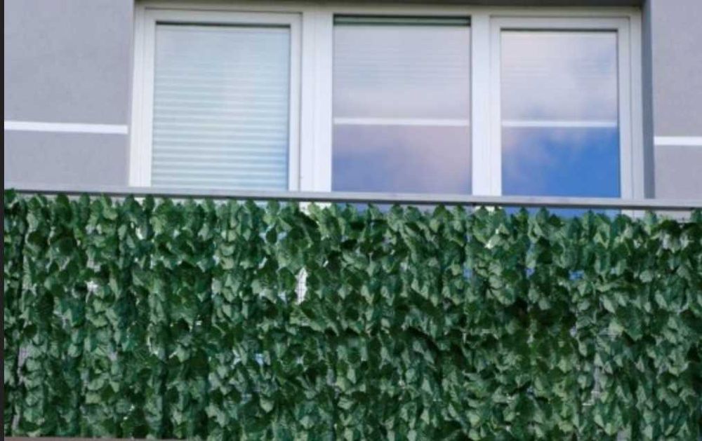 Sztuczny żywopłot bluszcz siatka osłona na ogrodzenie płot