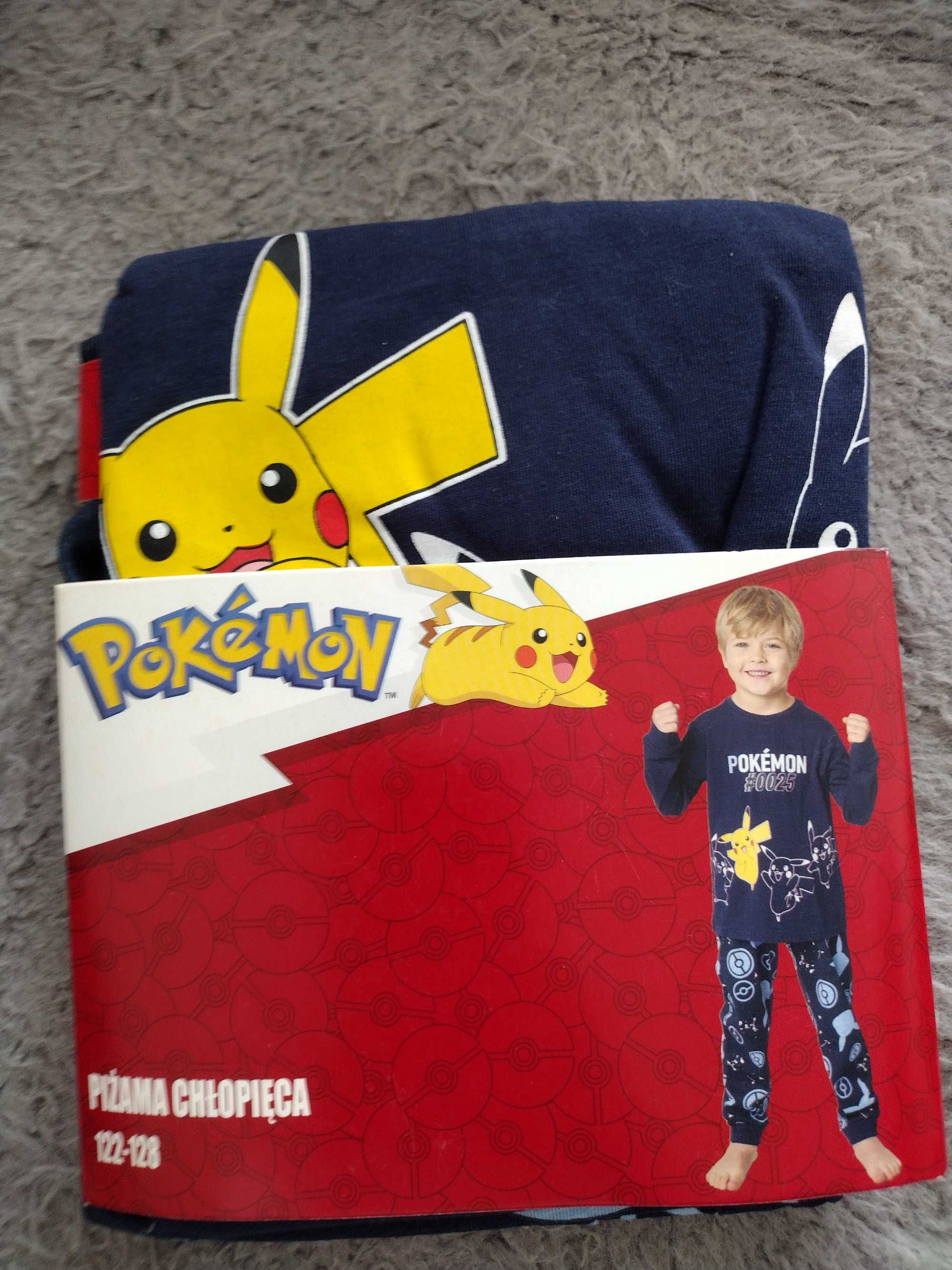 Piżama dwuczęściowa 122-128 dla chłopaka pokémon Pikachu