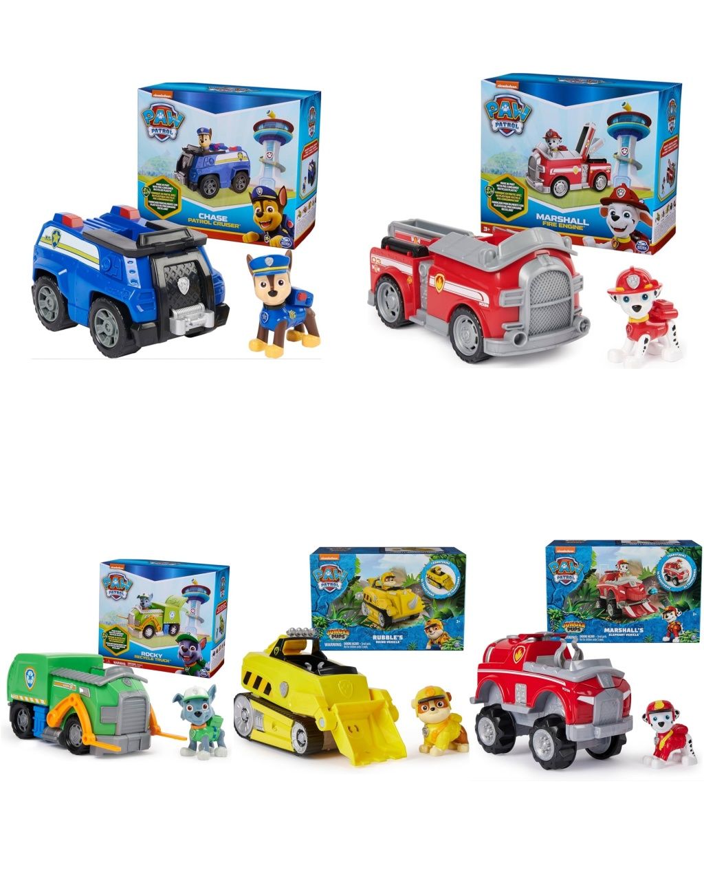 Paw patrol базовий набір щенячий патруль Chase Marshall Rocky Ruble