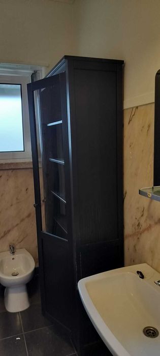 Armário alto, muita arrumação, ikea, castanho escuro; 198 x 90 x 35 cm