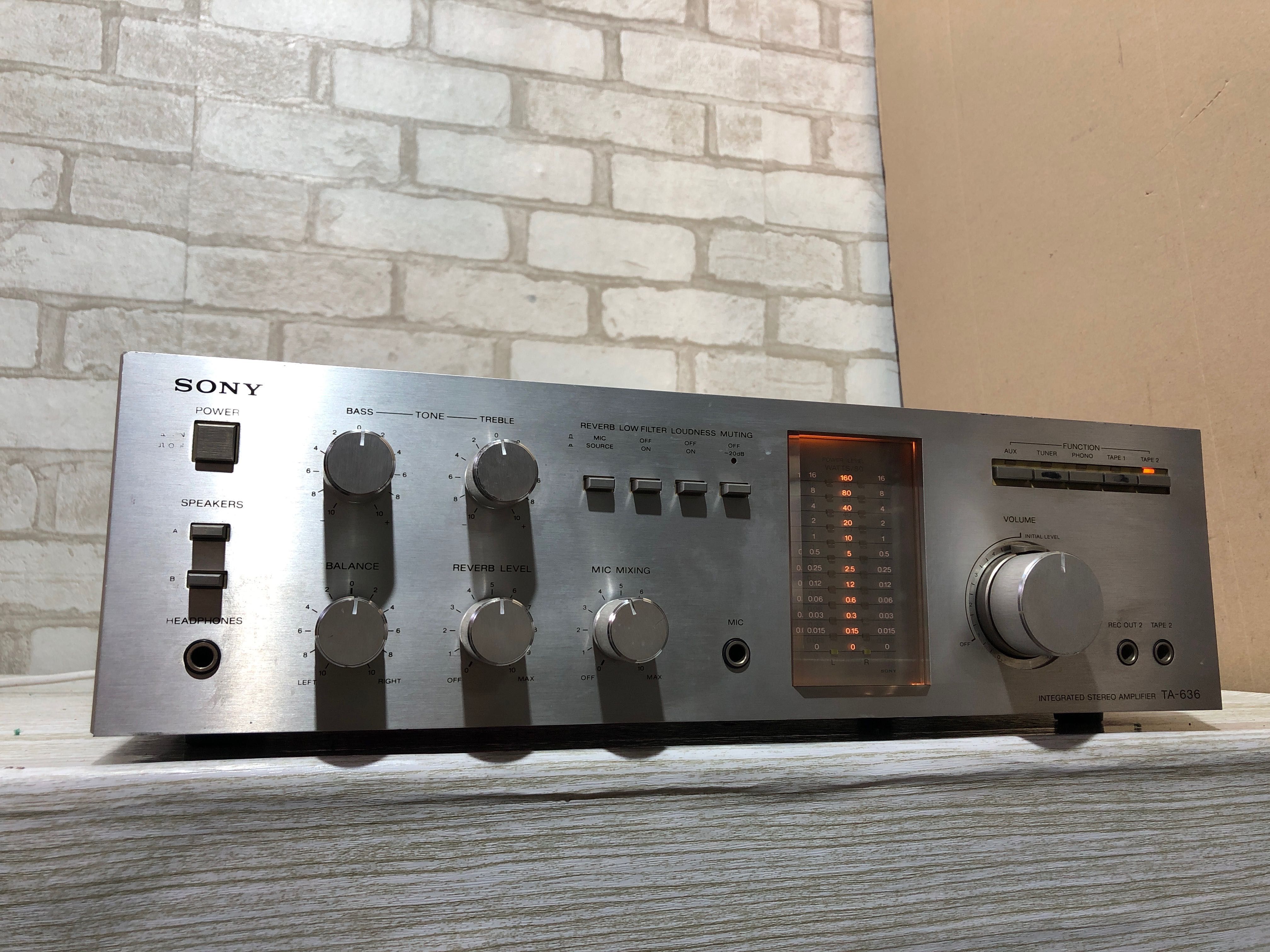 Підсилювач / Усилитель стерео интегральный Sony ta 636. Japan.