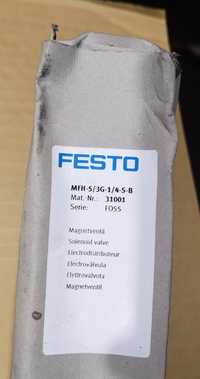 Elektrozawór pneumatyczny 2x FESTO-31001 MFH-5/3G-1/4-S-B NOWY