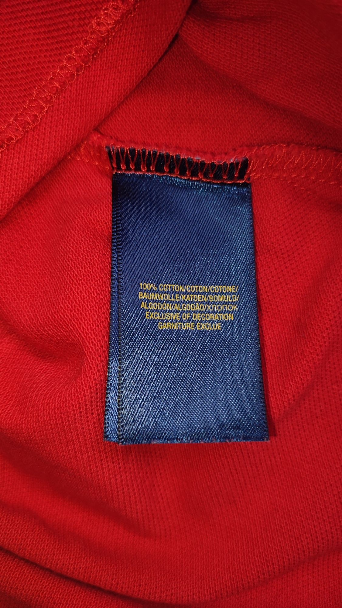 Поло Ralph Lauren casual big logo red limited with number (Розмір S)