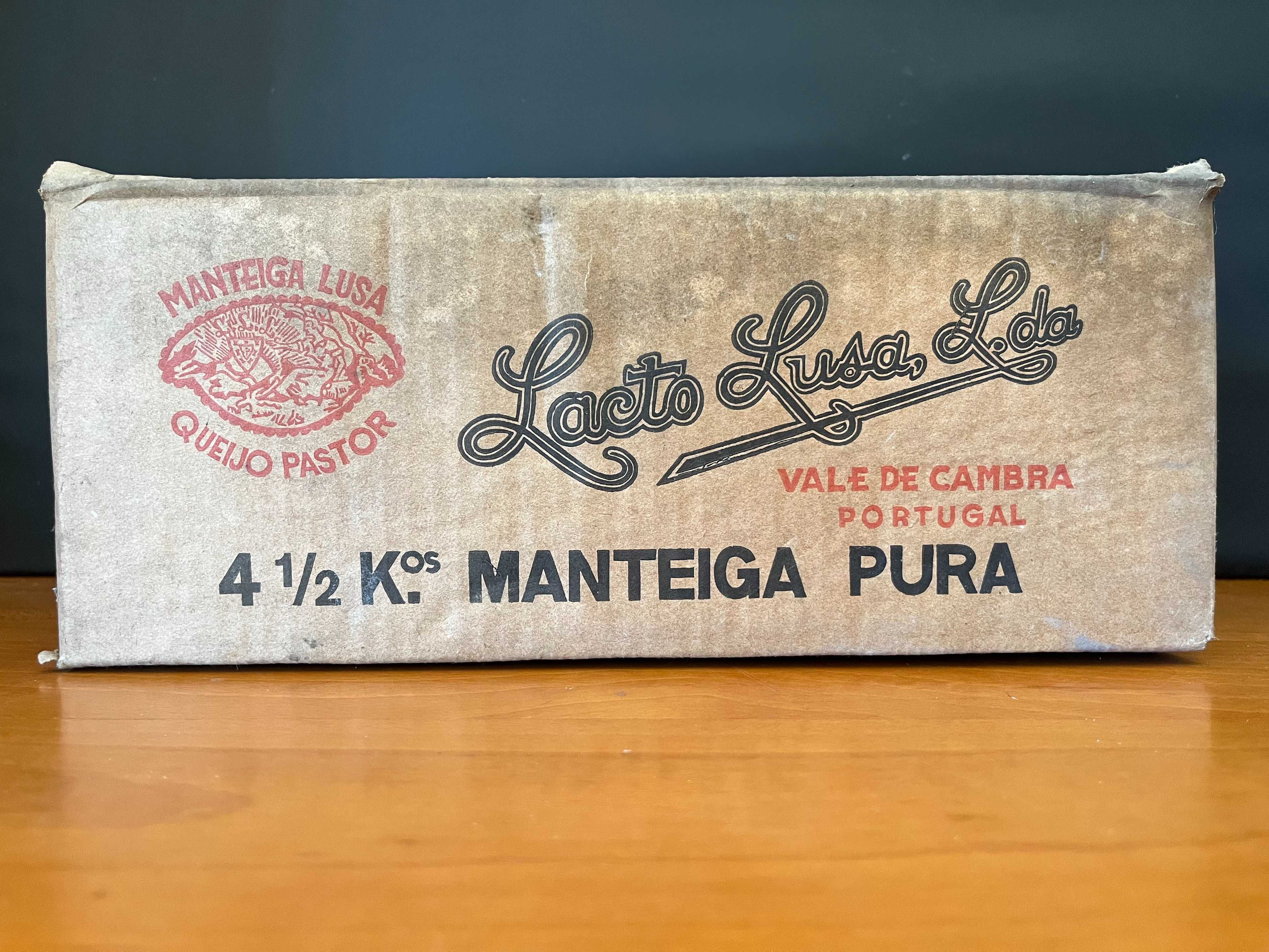 Caixa antiga de manteiga da Lacto Lusa - Vale de Cambra