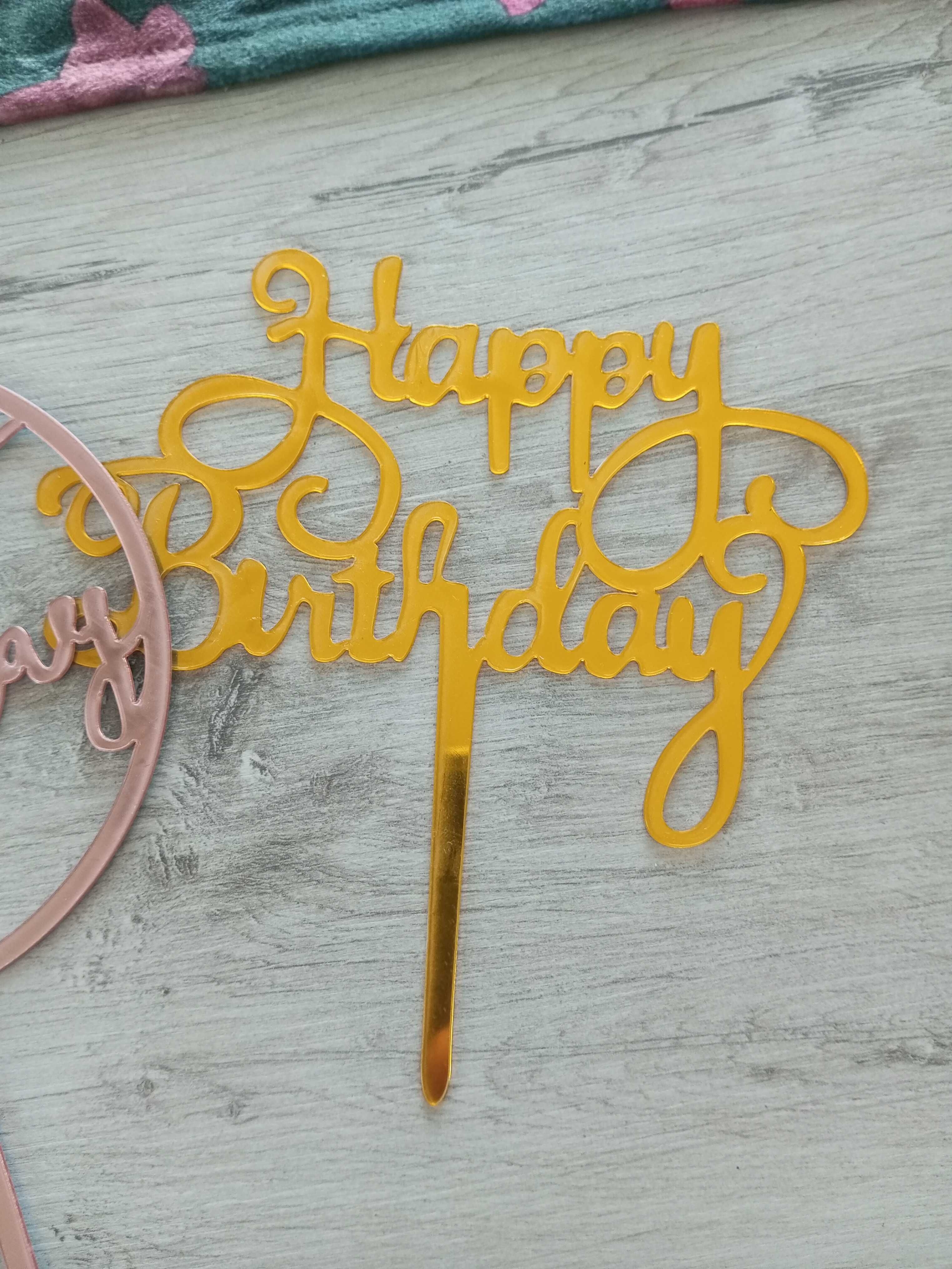 Topery na tort Happy birthday