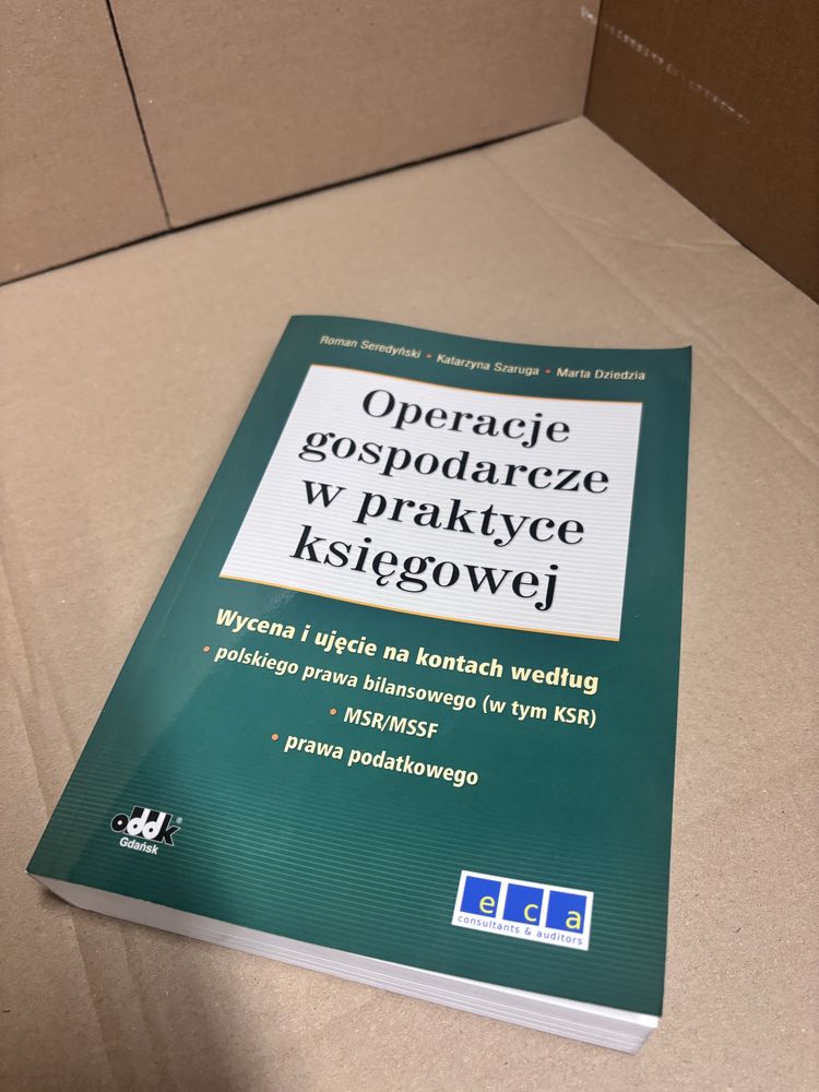 Książka operacje gospodarcze w praktyce księgowej