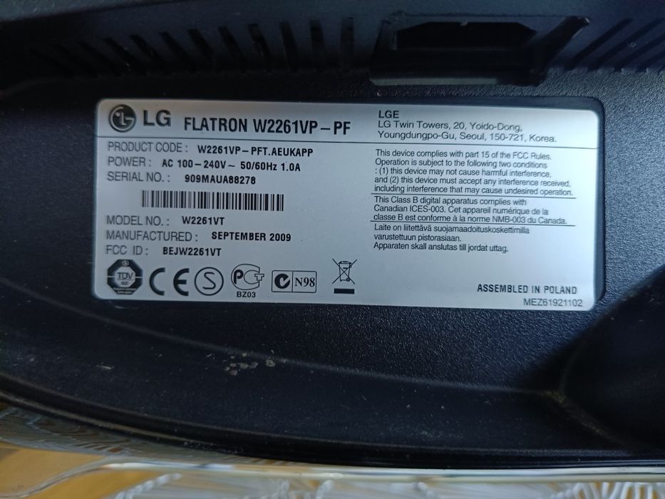 Monitor lg full HD