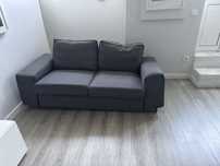 Sofa Ikea cinza 3 lugares