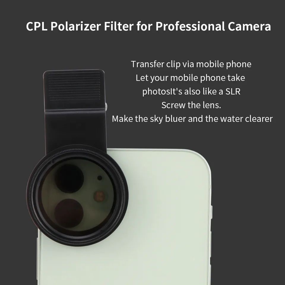 Поляризаційний CPL фільтр для смартфона 37 мм Поляризационный фильтр
