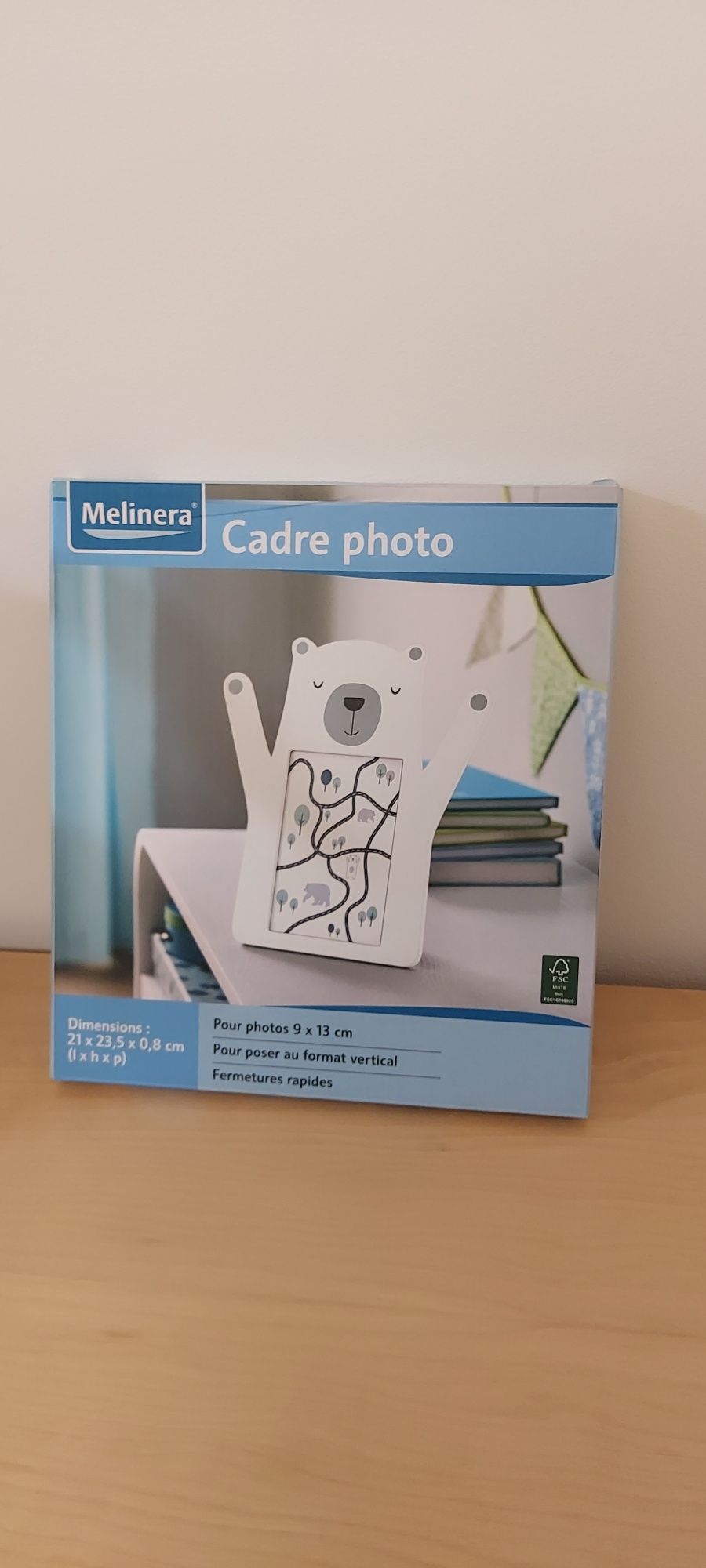 Ramka na zdjęcie MIŚ DEKORACYJNA /firmy Melinera/NOWA/ na foto 9x13cm