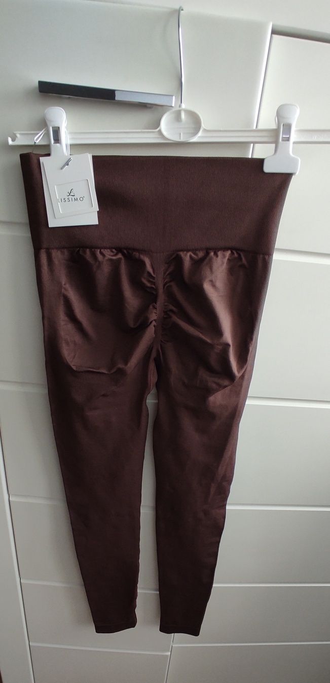 PAKA 4 szt NOWE LEGGINSY push up XS małe S