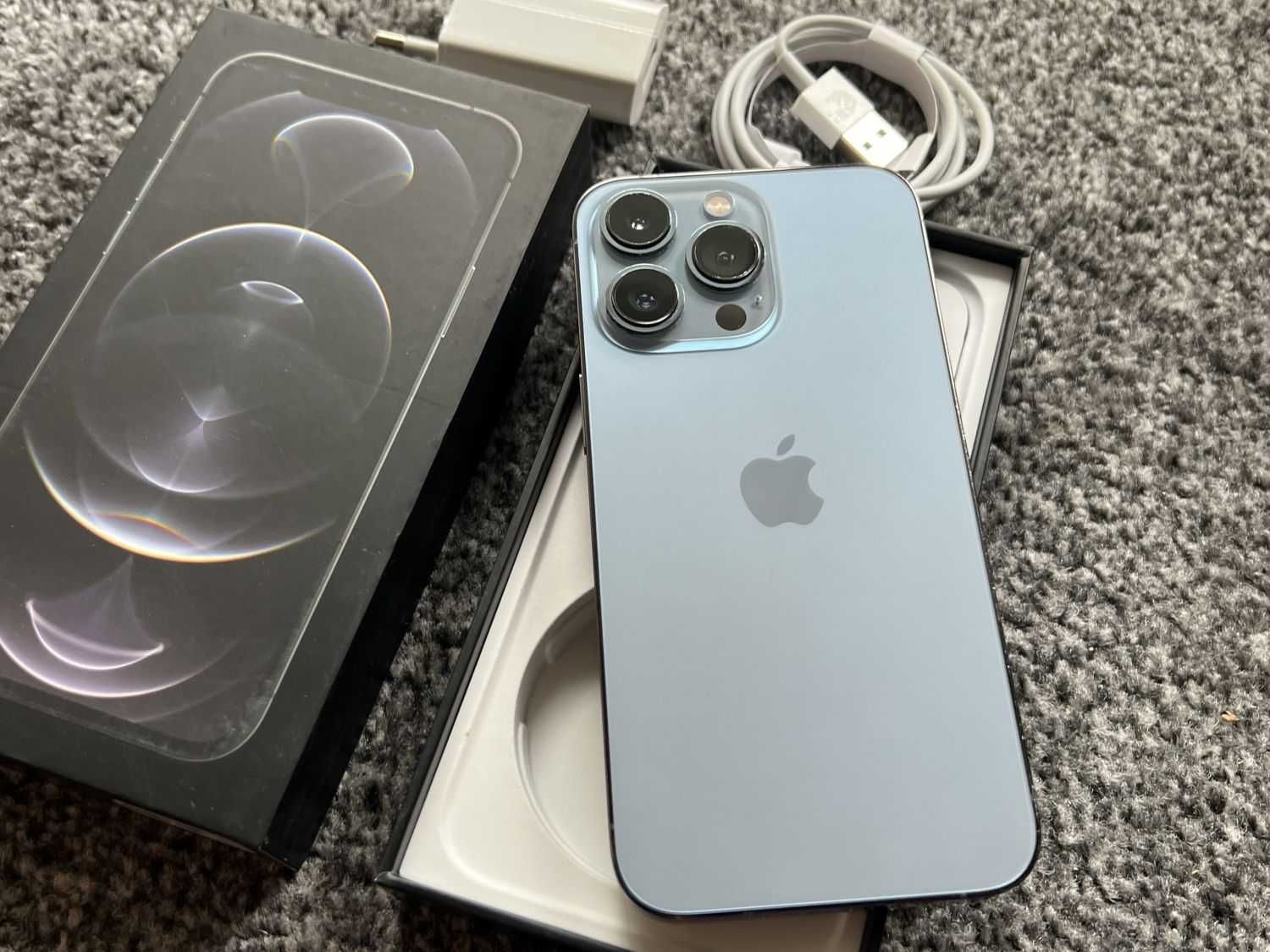 iPhone 13 Pro 512GB SIERRA BLUE NIEBIESKI Pacific Bateria 97% Idealny