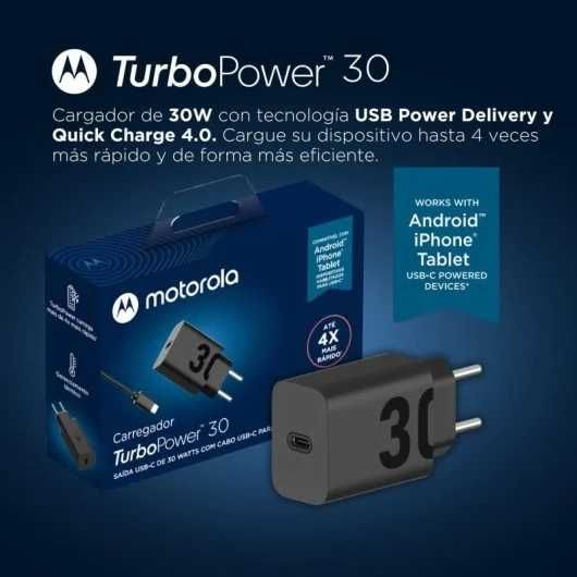 ORYGINALNA Ładowarka + KABEL USB-C USB typ C Motorola TurboPower 30W