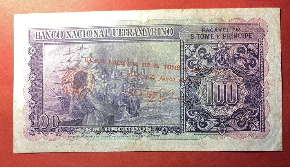 Nota 100 Escudos 1958 S TOME E PRINCIPE