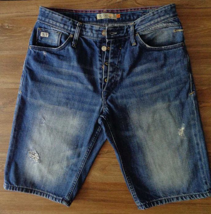 Krótkie spodenki męskie jeansowe Blend pas-40cm jak nowe