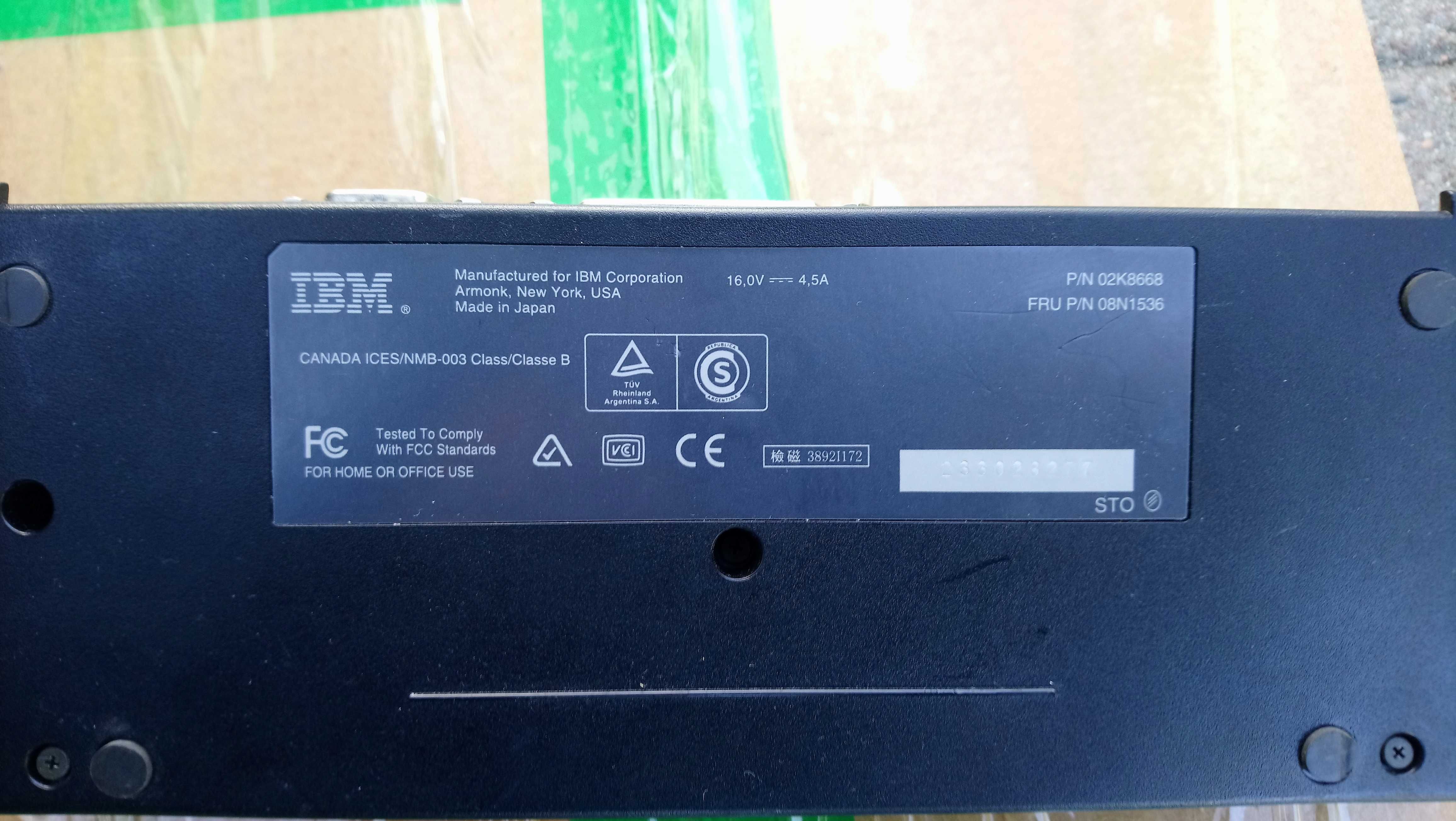 Stacja Dokująca IBM THINKPAD 02K8668