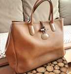 Longchamp skórzana torba A4