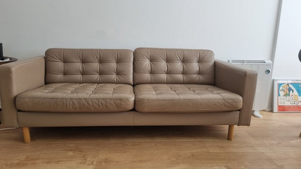 Sofá IKEA Landskrona 3 Lugares - Pele Sint